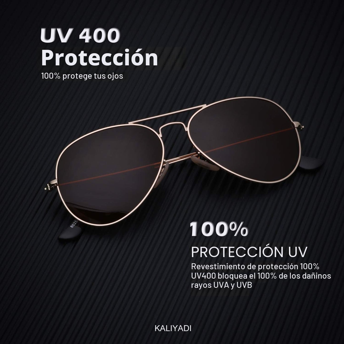 KALIYADI - Clásicos lentes de sol estilo aviador para hombres y muj...