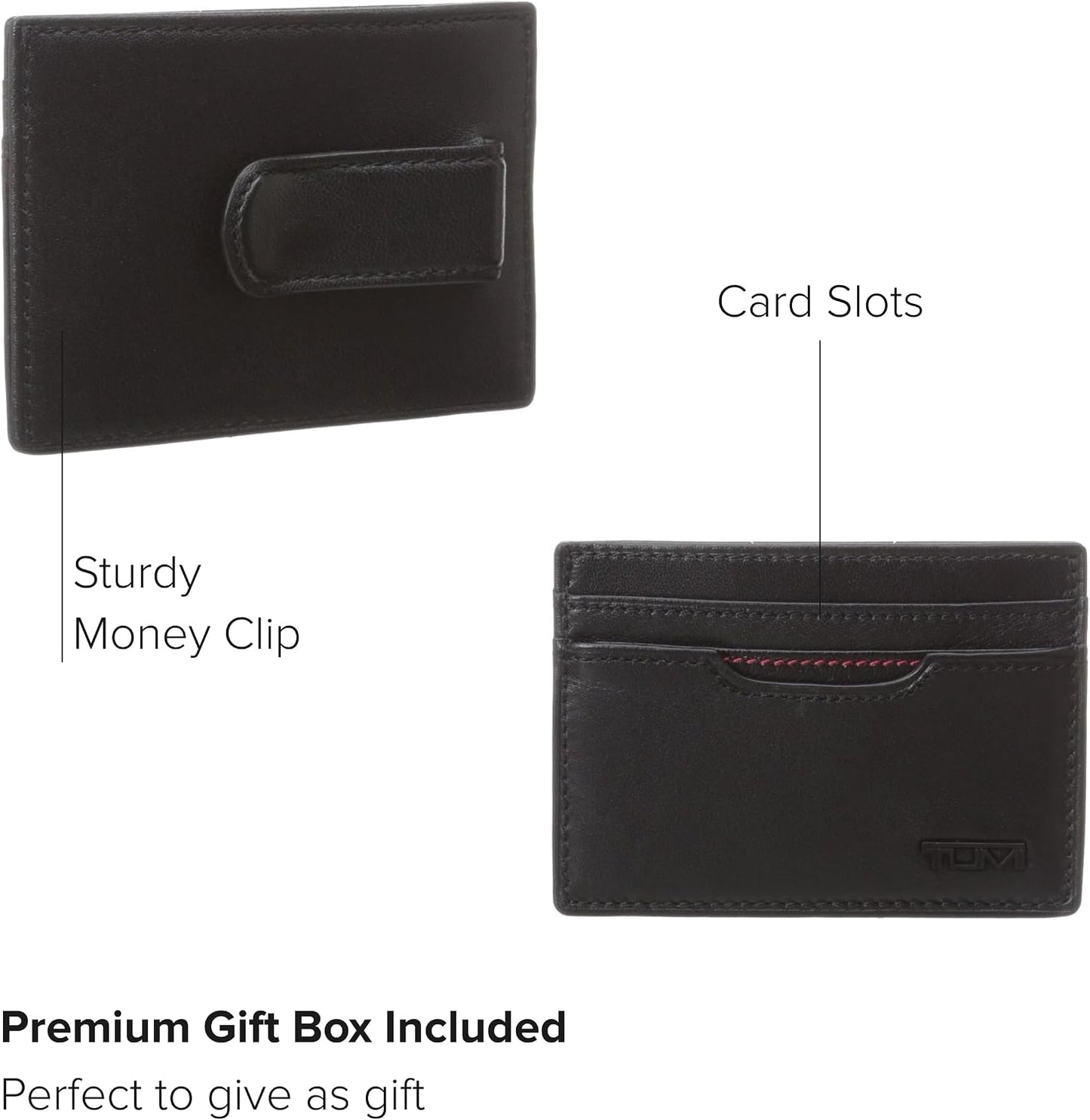 TUMI Estuche para tarjetas con clip para dinero Delta para hombre,...