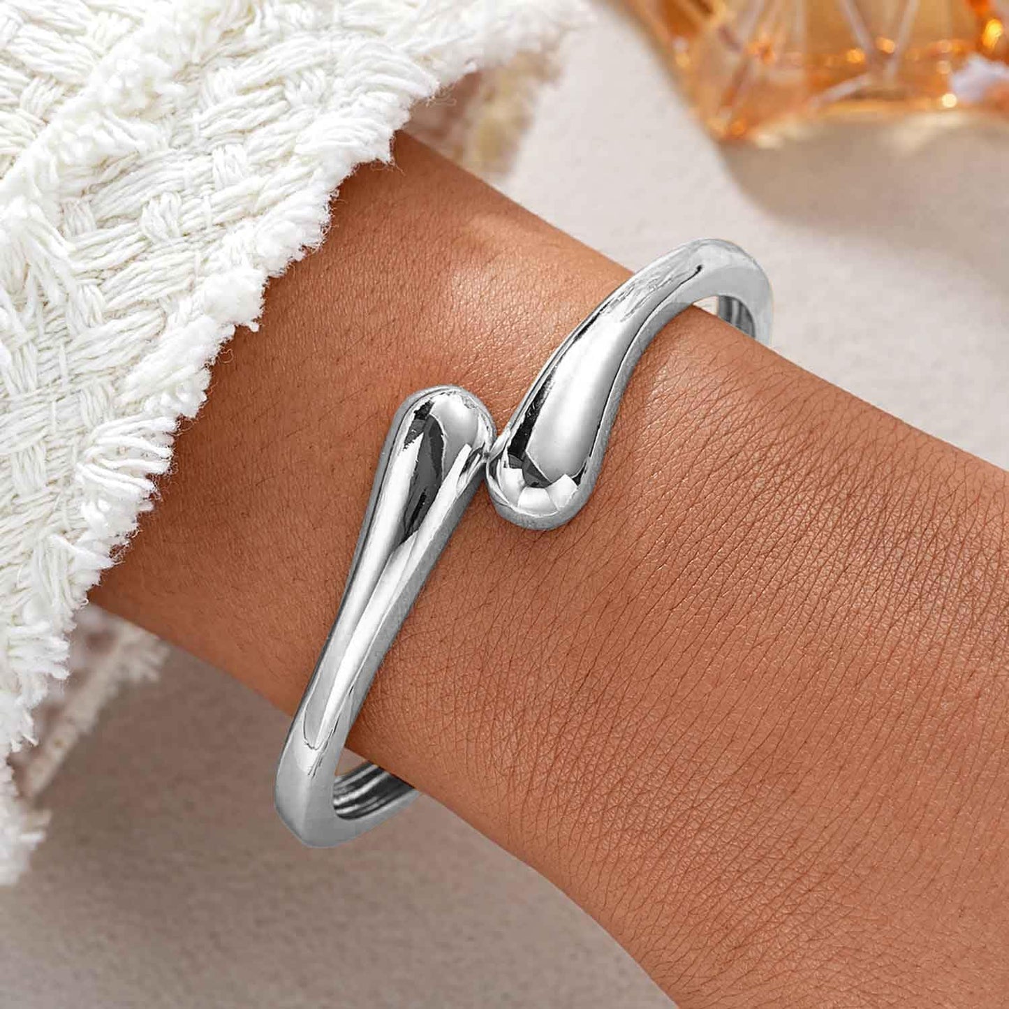 MTINAPS Brazalete de oro para mujeres y adolescentes, pulsera de mo...