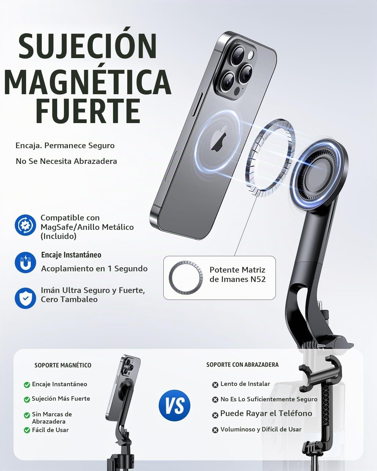 UBeesize Trípode de seguimiento facial automático de 72 pulgadas pa...