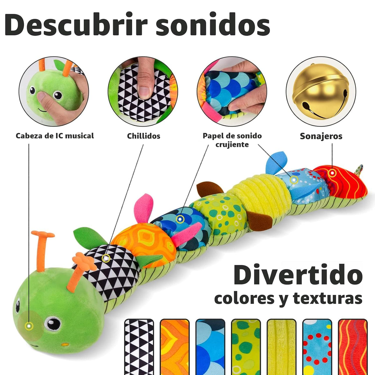Sumobaby Juguetes de actividad suaves para bebés recién nacidos con...