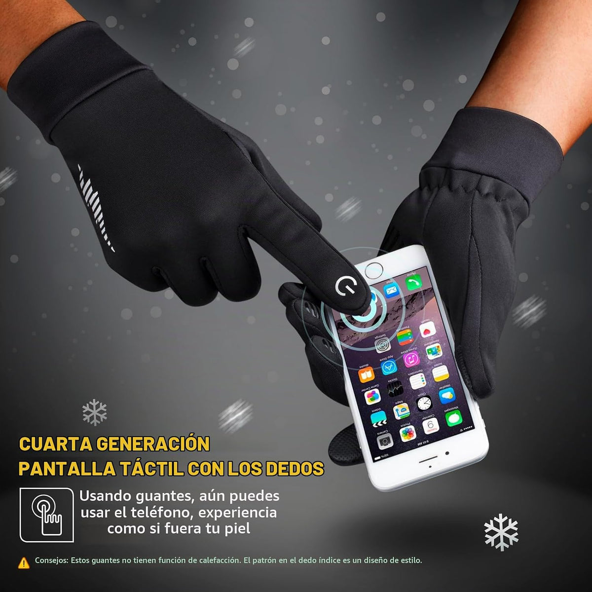 SIMARI Guantes de invierno para mujeres y hombres, con forro, para...
