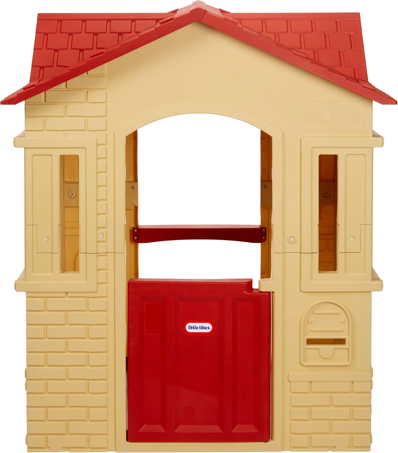 Casa de juegos Little Tikes Cape Cottage con puerta, ventanas y per...