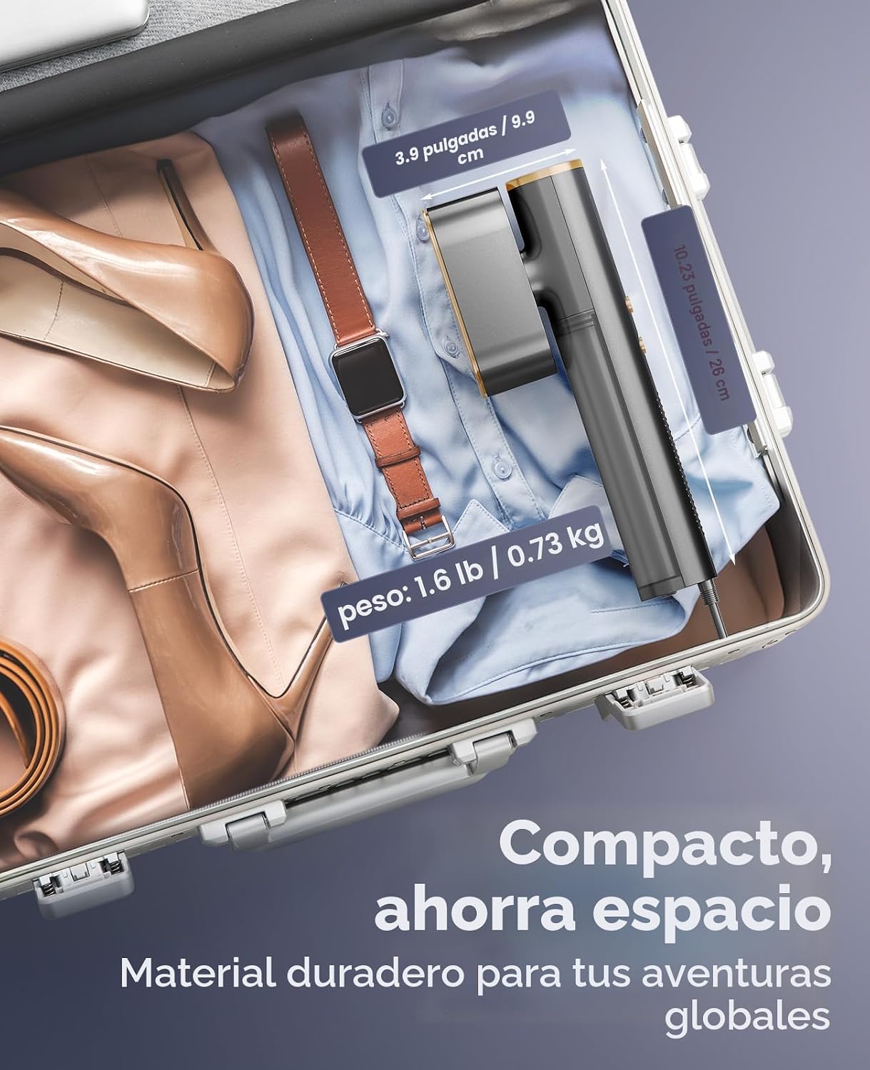 Jack &amp; Rose Vaporizador de viaje para ropa, plancha portátil de...