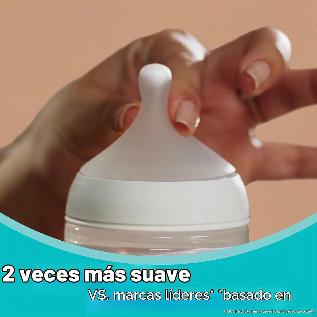 NUK Perfect Match - Botella de vidrio natural + anticólico, 4 onzas...