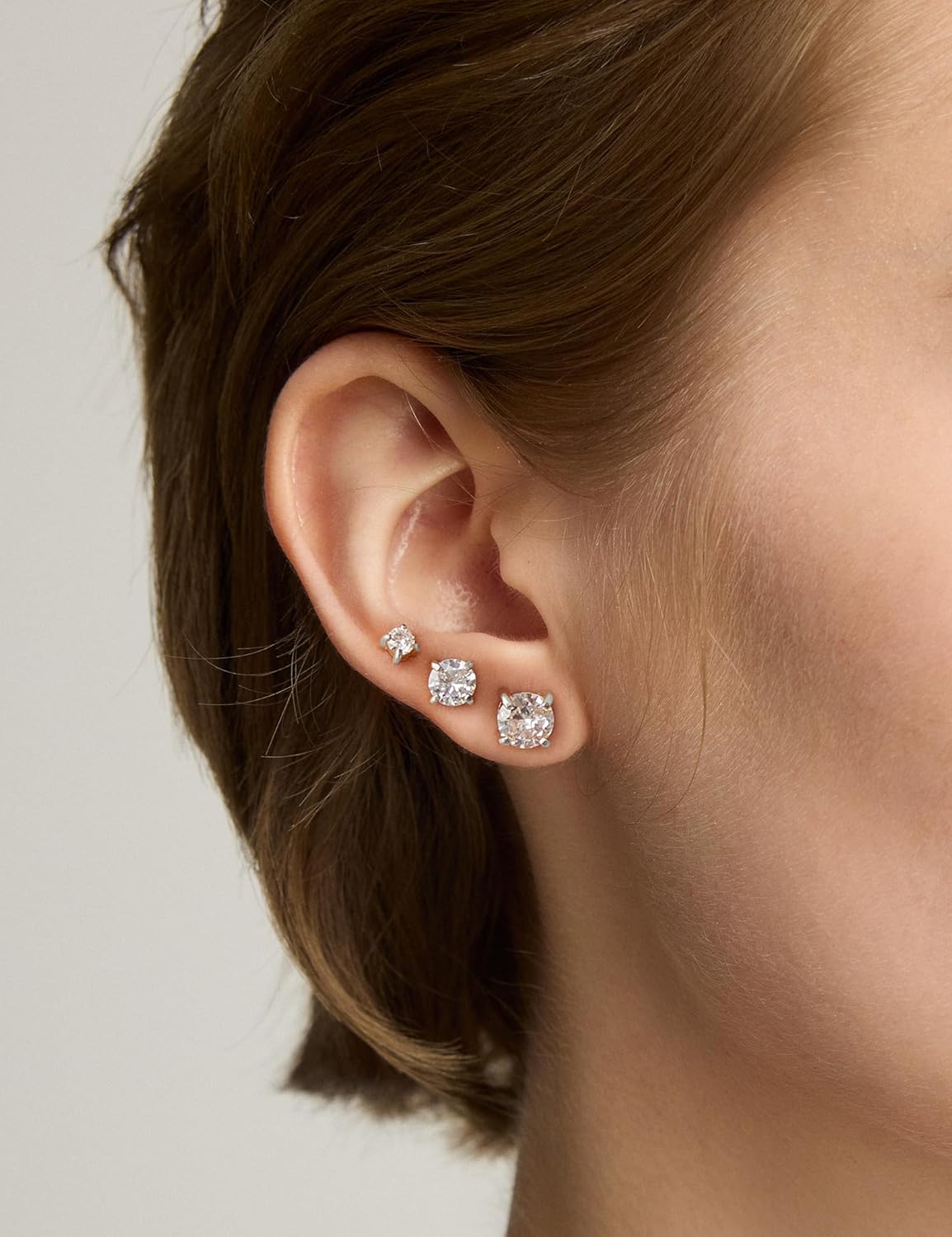 Juego de 6 pares de aretes, aretes hipoalergénicos de circonita cúb...