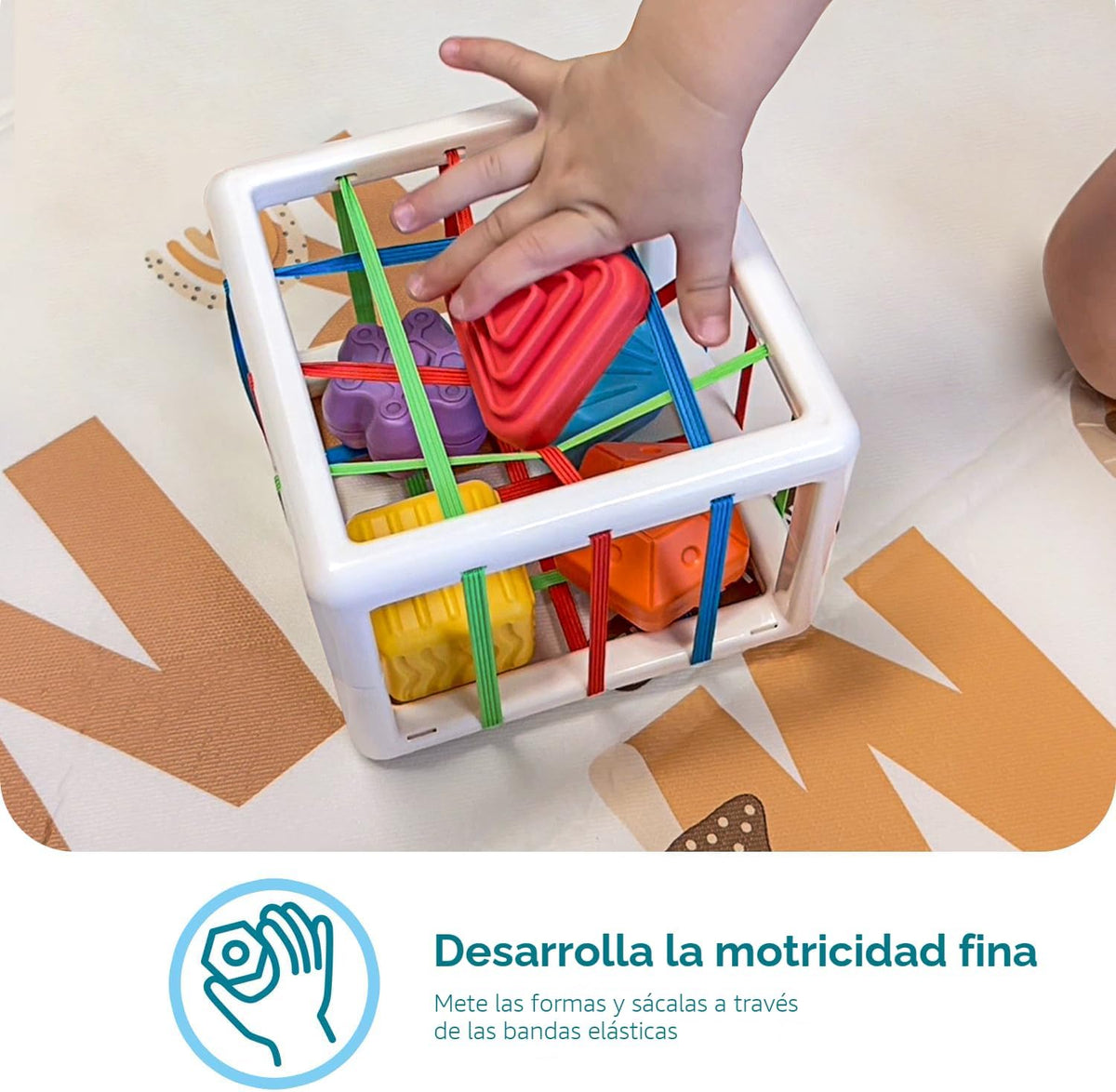 LiKee Juguetes Montessori para niños de 1 año, 6 piezas de formas m...
