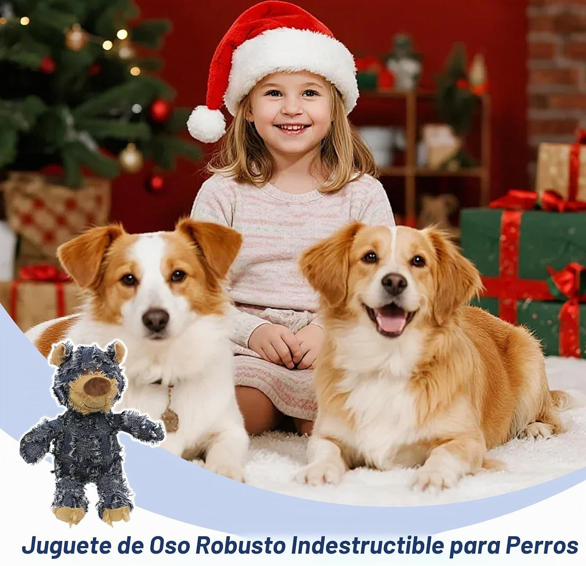 MAXBECK Compañero Canino para Masticadores Intensos - Juguete de Os...