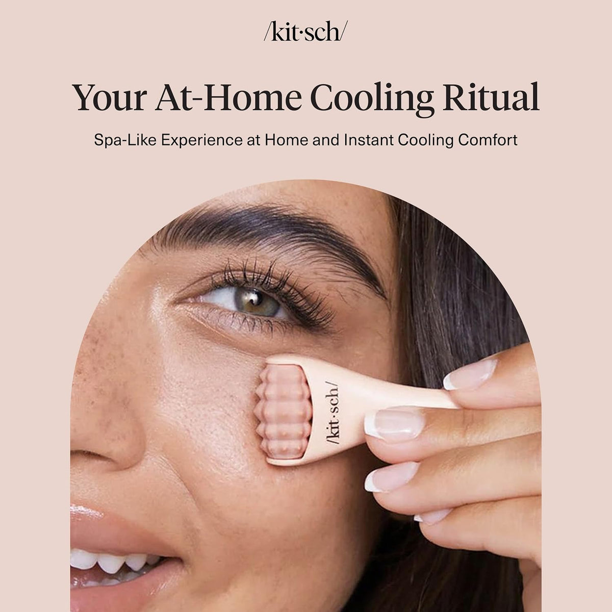 Kitsch Mini rodillo de hielo para juego de herramientas faciales -...