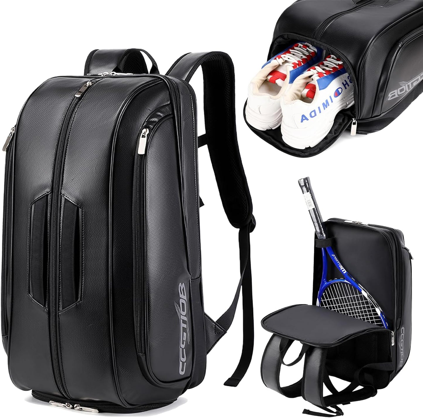 CCGTIOR Bolsa para Raqueta De Tenis Mochila Pickleball Padel con Co...