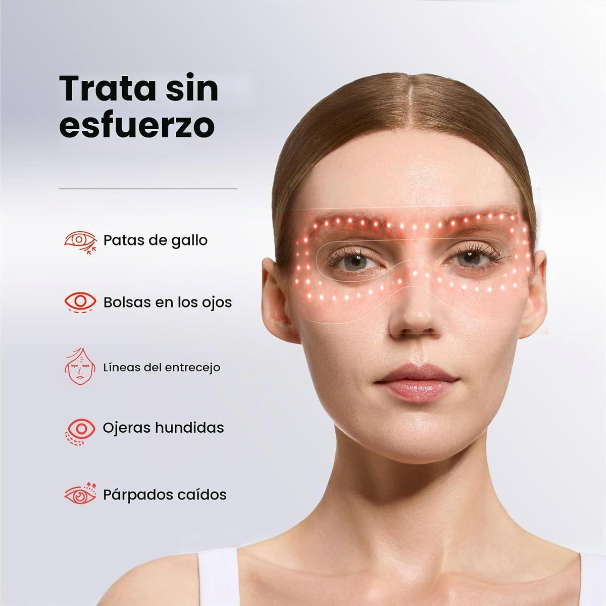 AMIRO Terapia de luz roja para los ojos, 4 longitudes de onda llevó...
