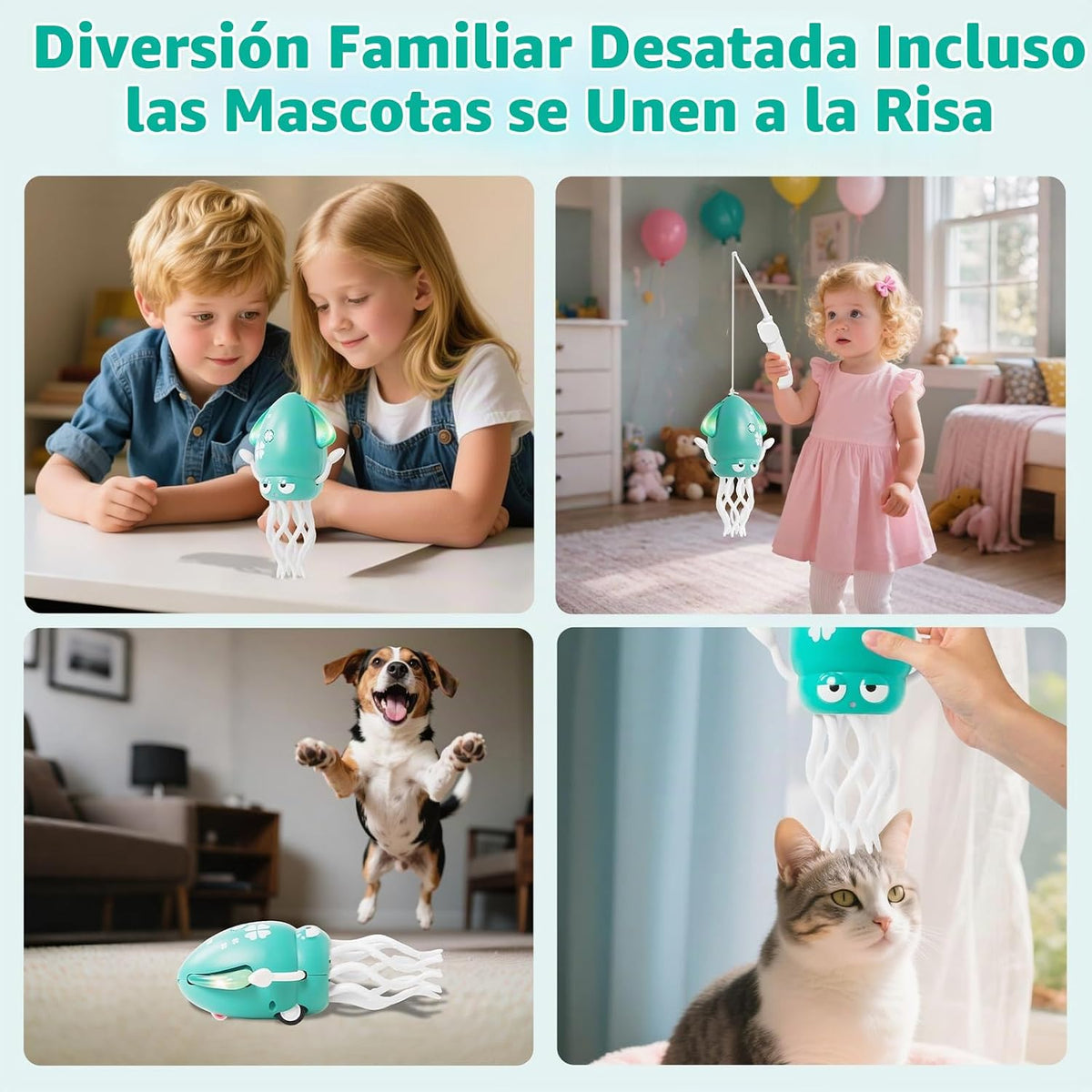 Juguetes para Bebés de Pulpo Bailarín, Juguete de Calamar Gateador...