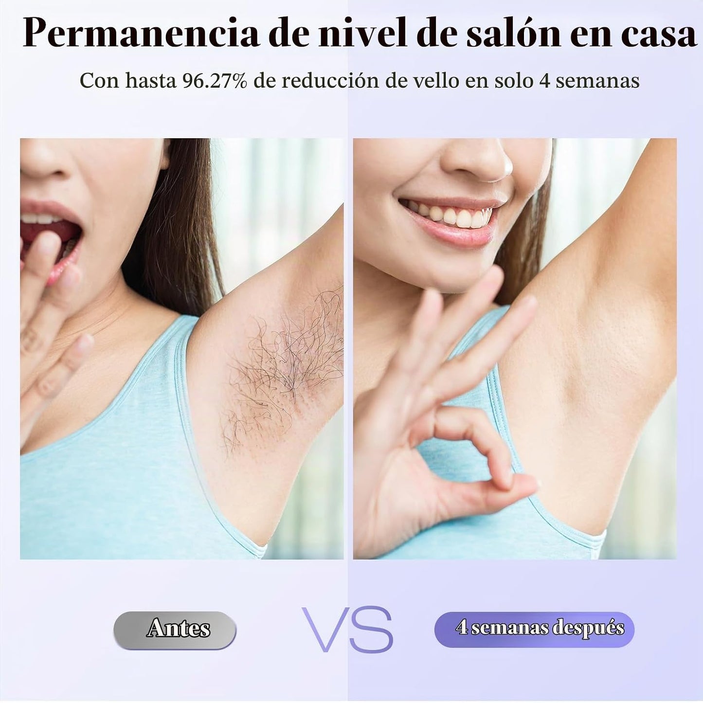 Xsoul - Depiladora láser con enfriamiento de hielo de zafiro a 5℃,...