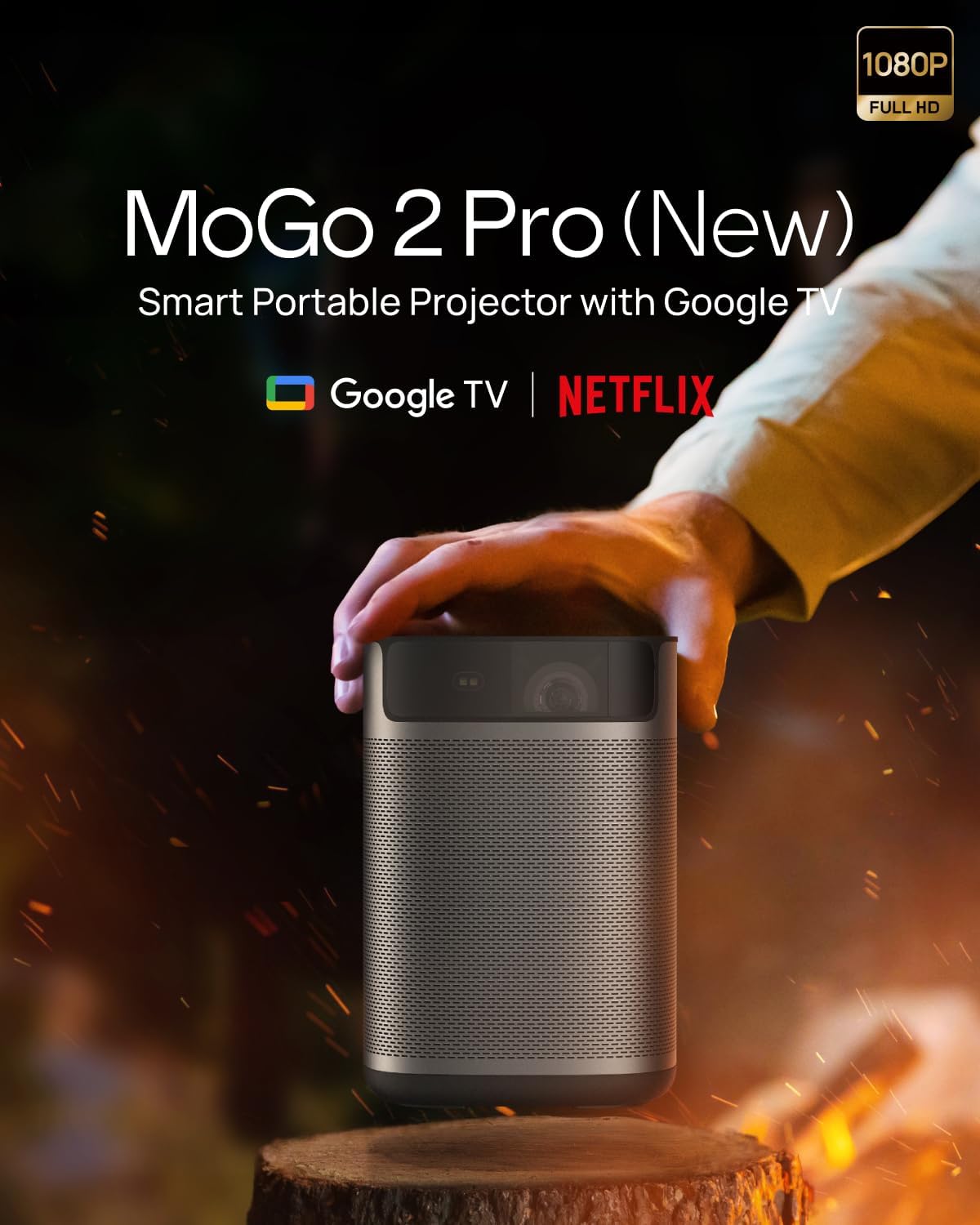 XGIMI Proyector portátil MoGo 2 Pro (nuevo) 1080P, Google TV con Ne...