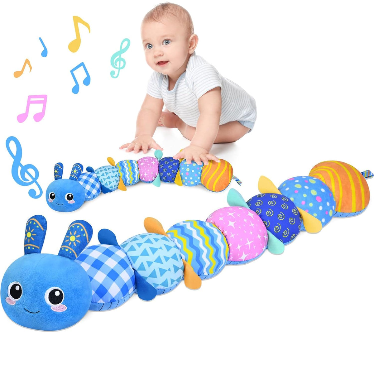 Juguetes sensoriales de oruga para bebés de 0 a 6 a 12 meses | Jugu...