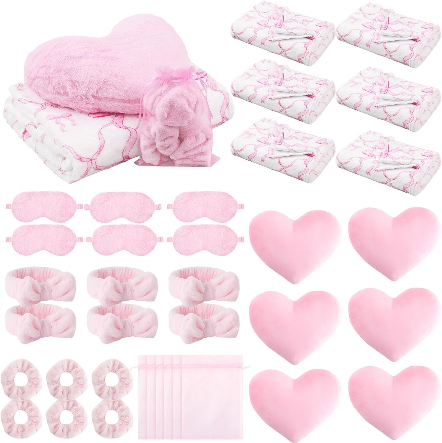 Fanfanwin 36 piezas de suministros para fiesta de pijama para niñas...