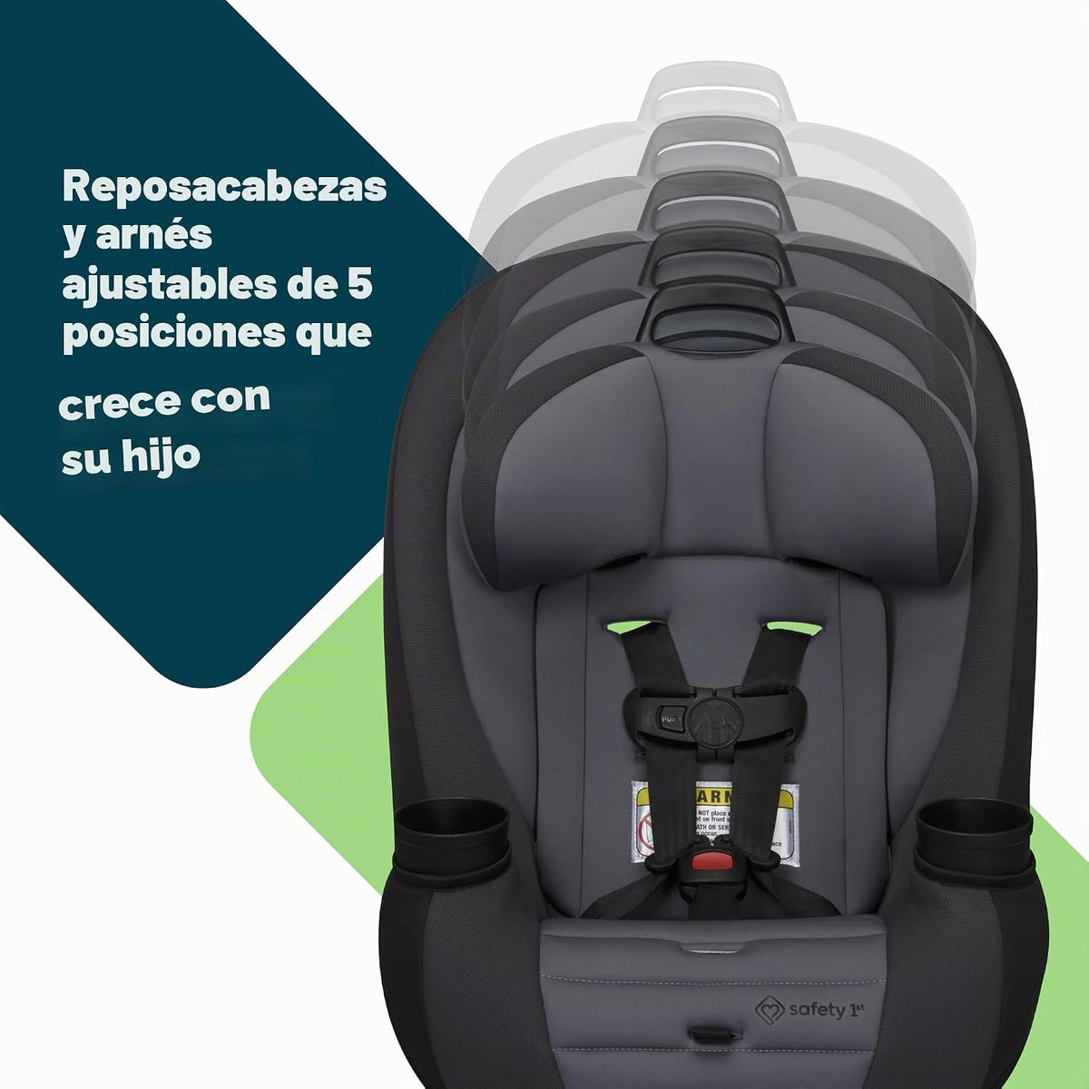 Safety 1st Ellaris - Asiento de seguridad convertible 3 en 1, diseñ...
