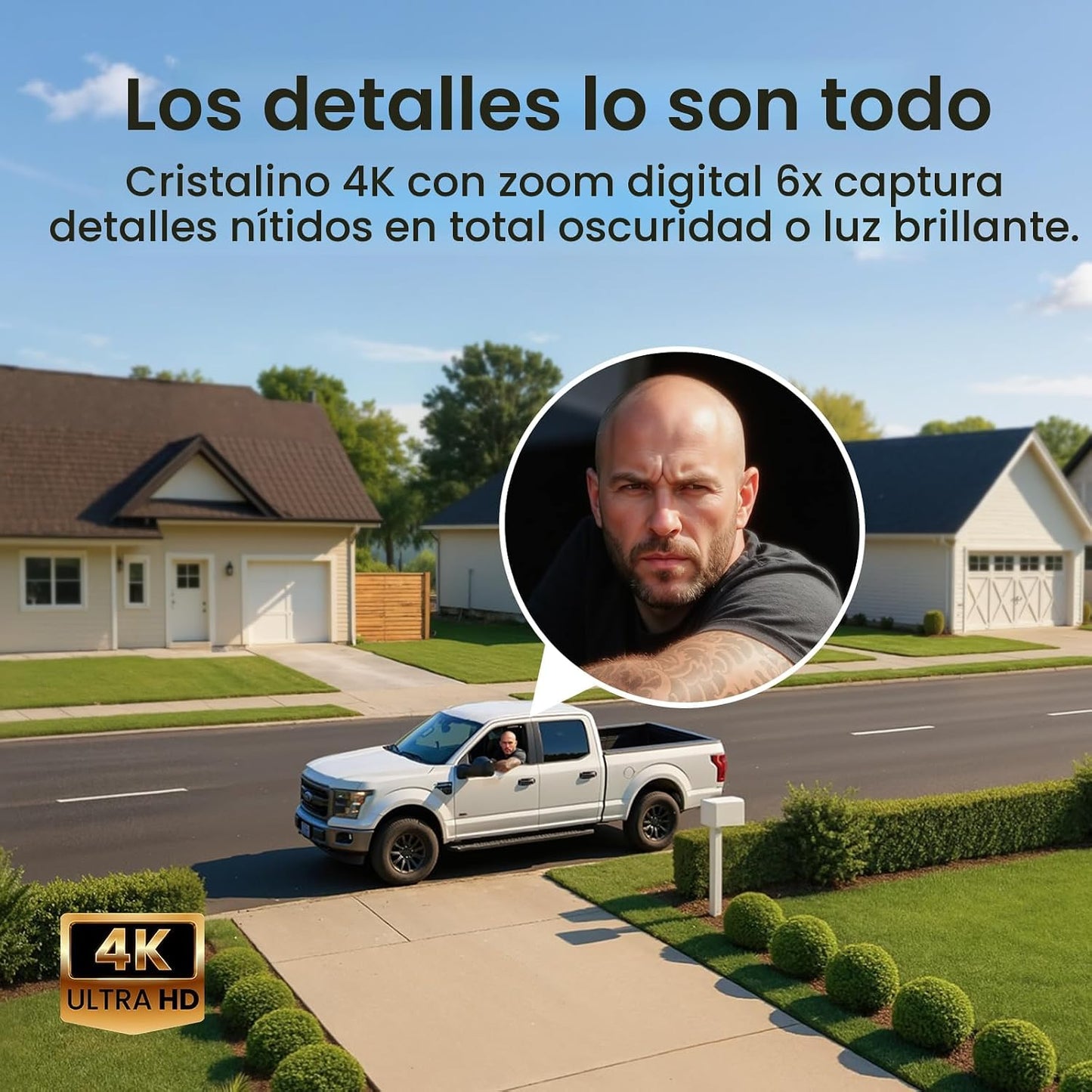 aosu T2 Ultra 4K cámara de seguridad inalámbrica al aire libre, det...
