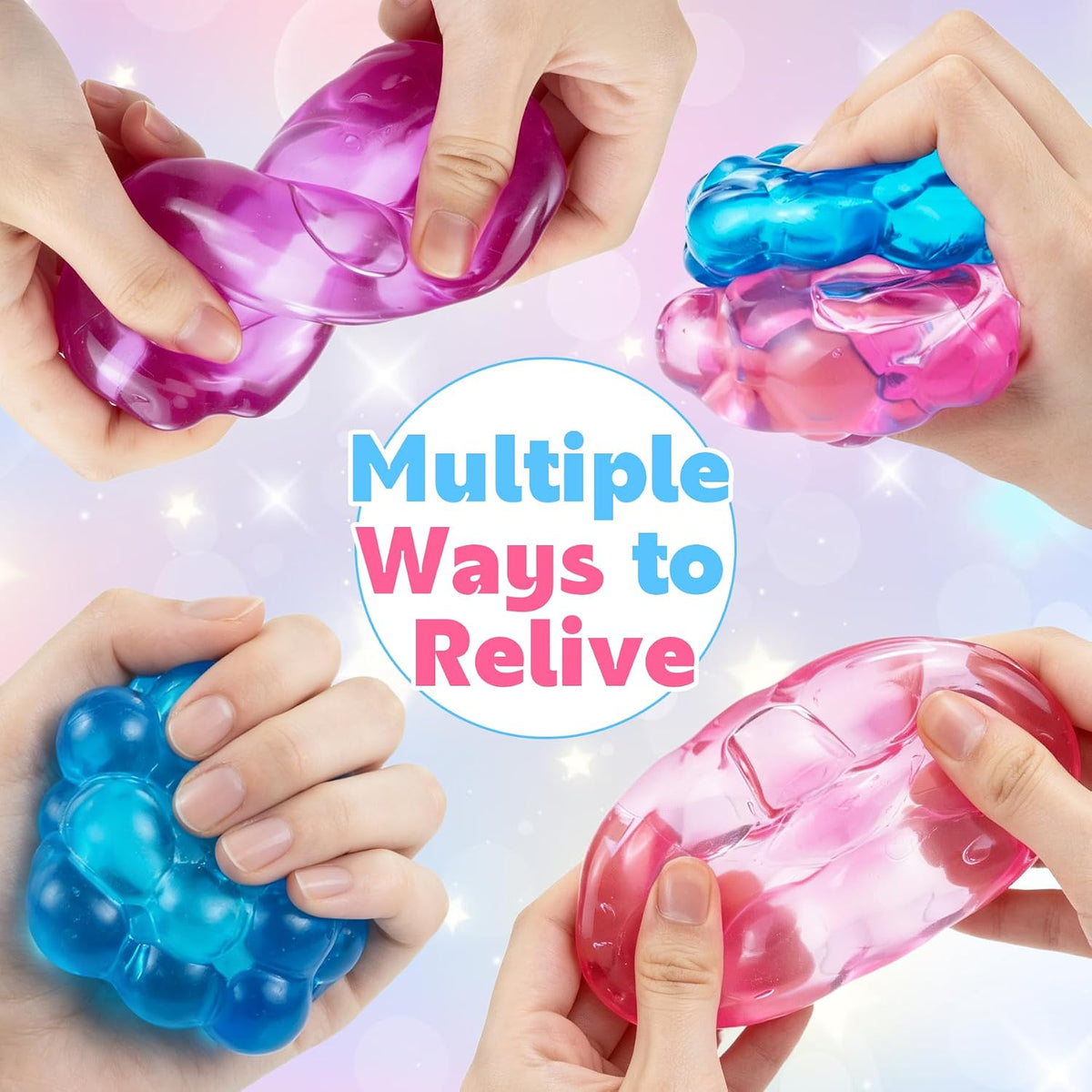 Cubo de hielo Squishy Fidget juguete, cubo para apretar, cubos de l...