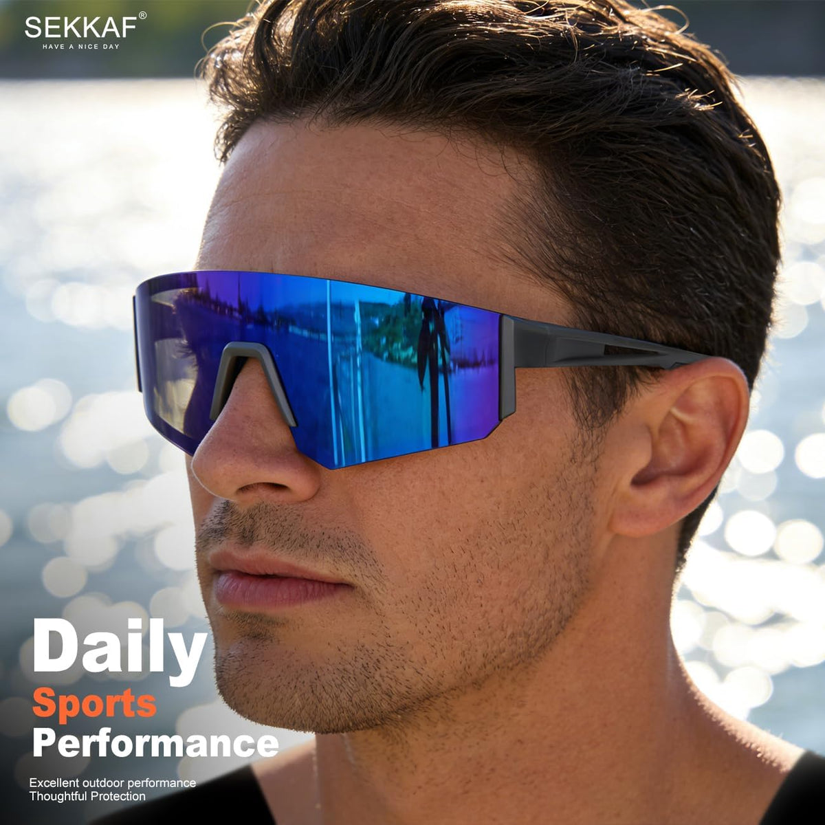 SEKKAF Gafas de sol polarizadas para hombres y mujeres, gafas de so...