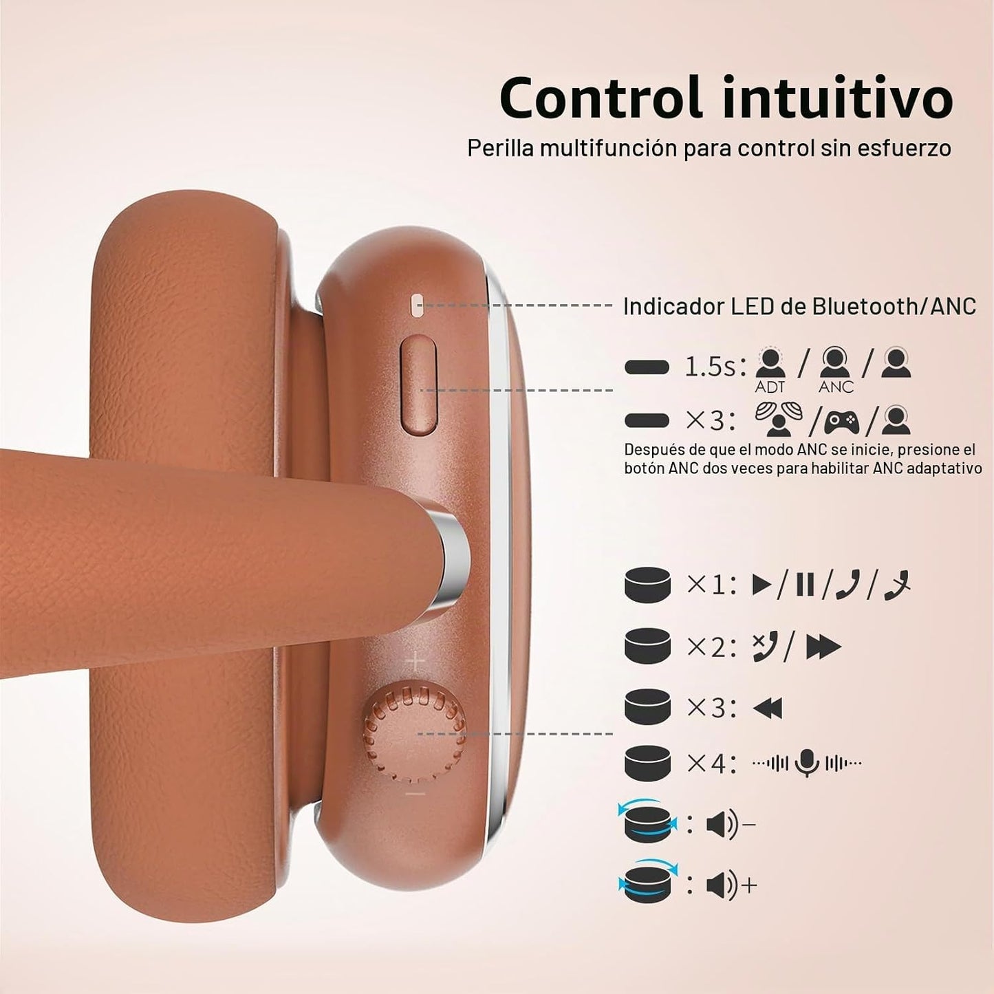 Srhythm NiceComfort 95 Auriculares inalámbricos con cancelación de...