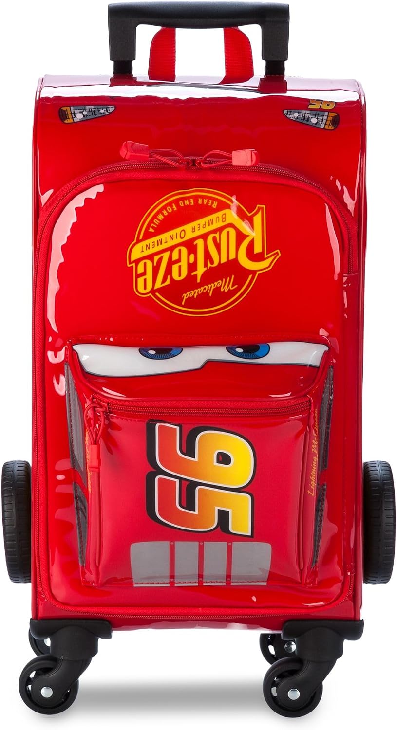 Disney Store Maleta con ruedas oficial Lightning McQueen para niños...