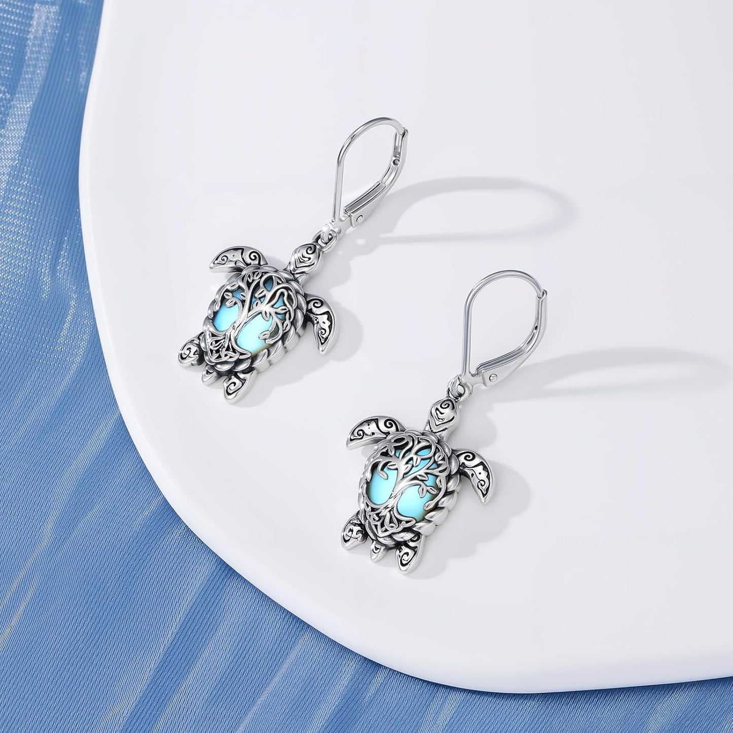 YYB Juego de joyas de tortuga marina para mujer, dije de árbol de l...