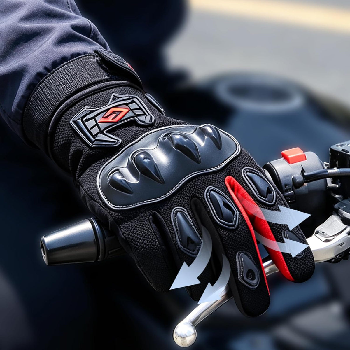 MXJ Gear Guantes de motocicleta para hombres y mujeres, guantes de...