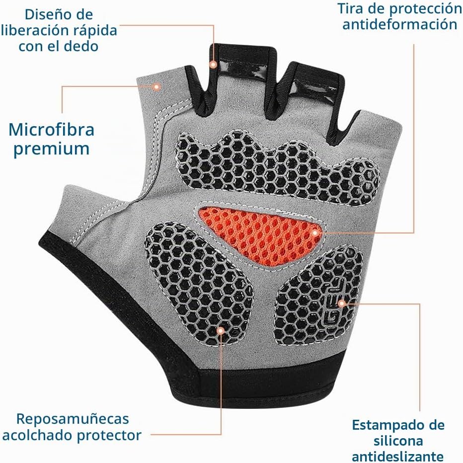 Accmor Guantes de ciclismo para hombres y mujeres, guantes de cicli...