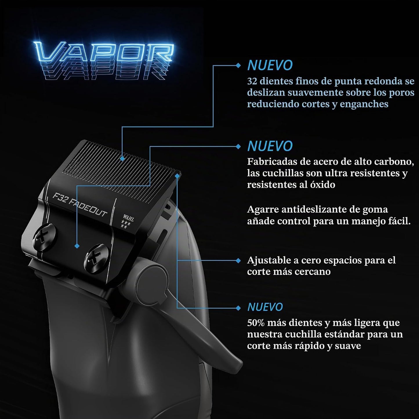 Wahl Professional Cortadora de Vapor de 5 Estrellas con Cuchilla Aj...