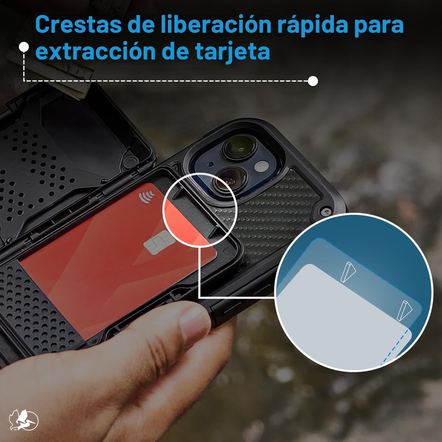 Pelican Cartera MagSafe con bloqueo RFID para tarjetas y dinero en...