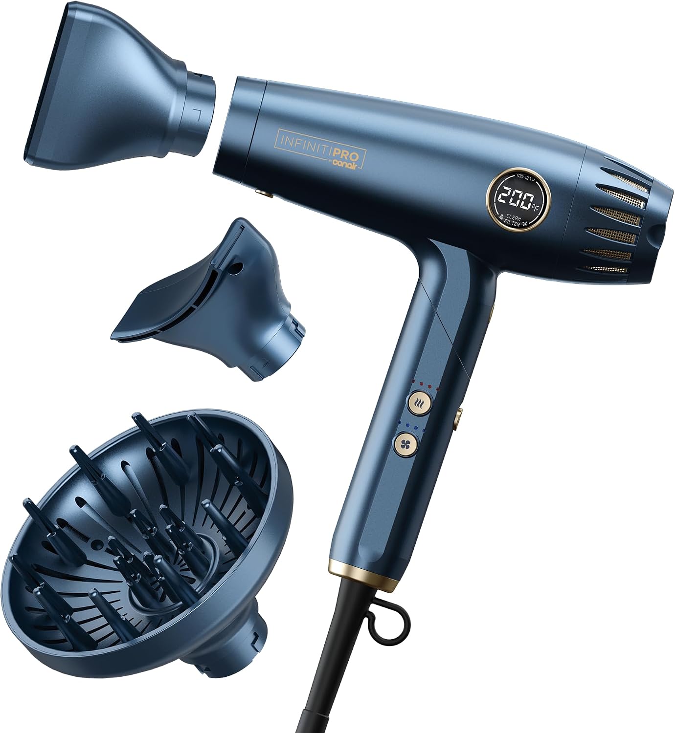 Secador de pelo y peinador múltiple Conair, 1875 W, accesorios de a...
