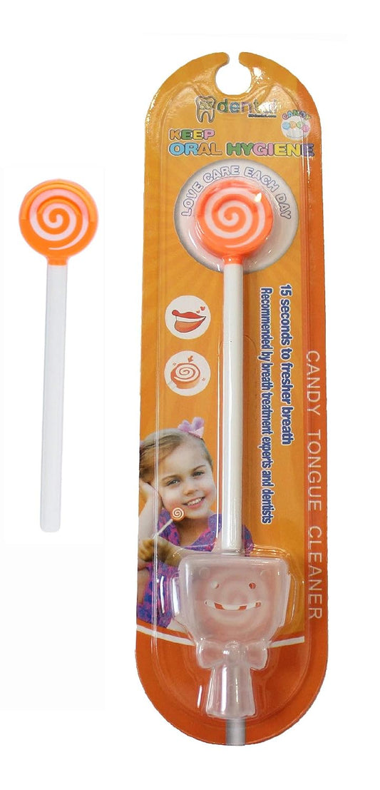 55Dental Juego de raspador o limpiador de lengua para niños, raspad...