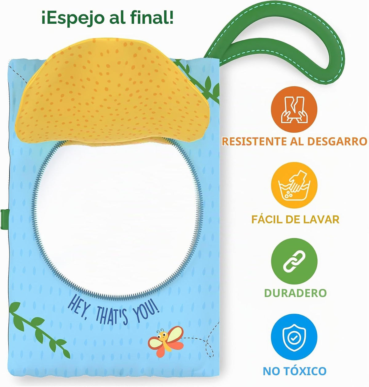 Skillmatics Libro de la selva Peek-a-Boo - Libro de tela suave para...