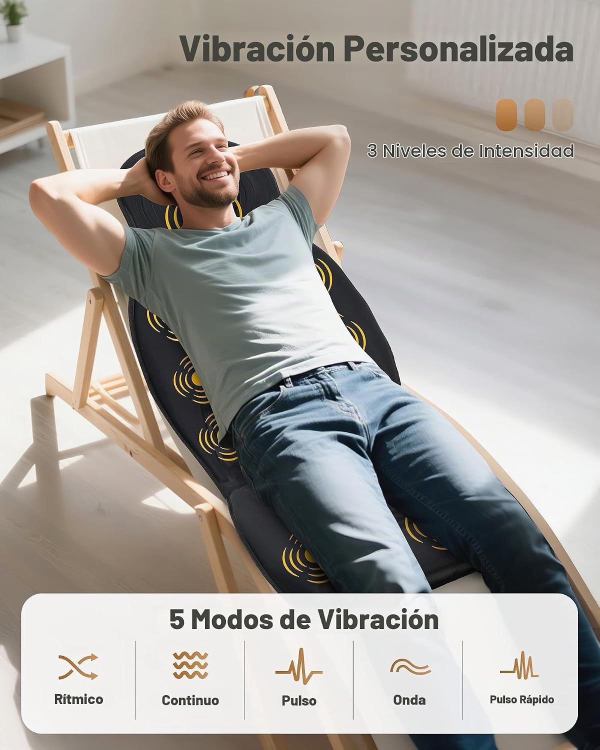 Beleduc Almohadilla de silla masajeador de espalda, regalo para muj...