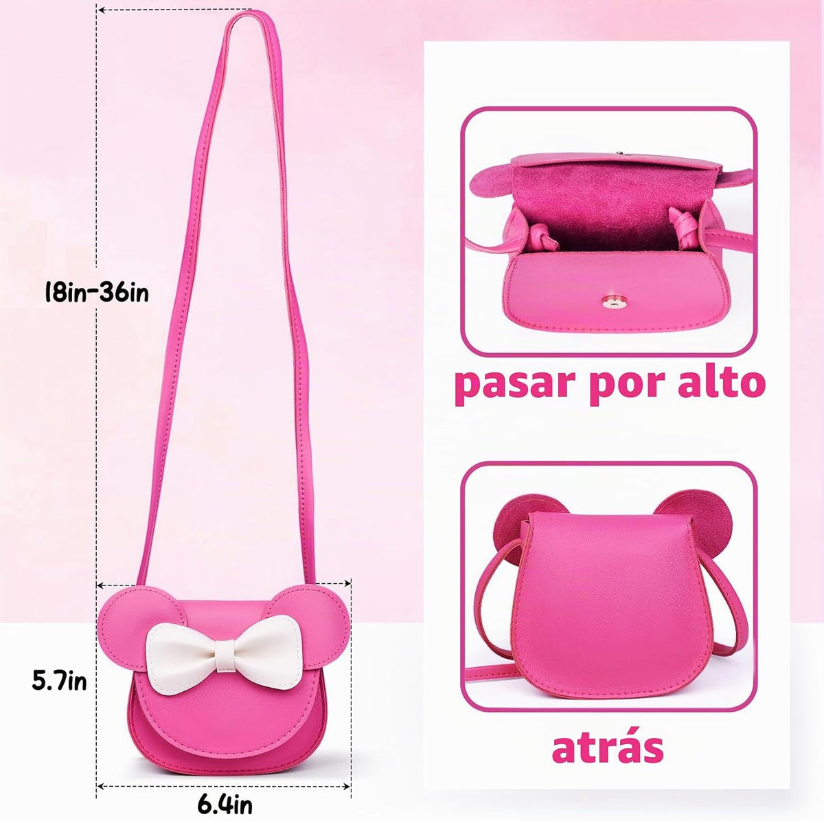 Juego de monedero para niñas pequeñas con juego de juguetes de maqu...
