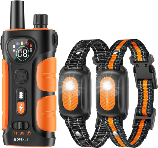 SLOPEHILL Collar de descarga para perros, collar de entrenamiento p...