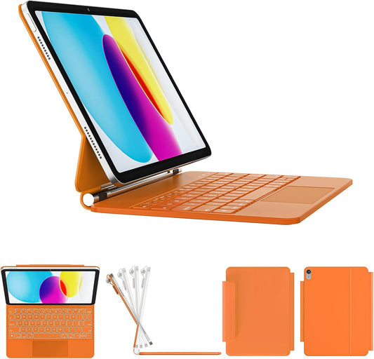 RAYMCRAFT para iPad A16 11ª\/10ª generación caso teclado, soporte f...