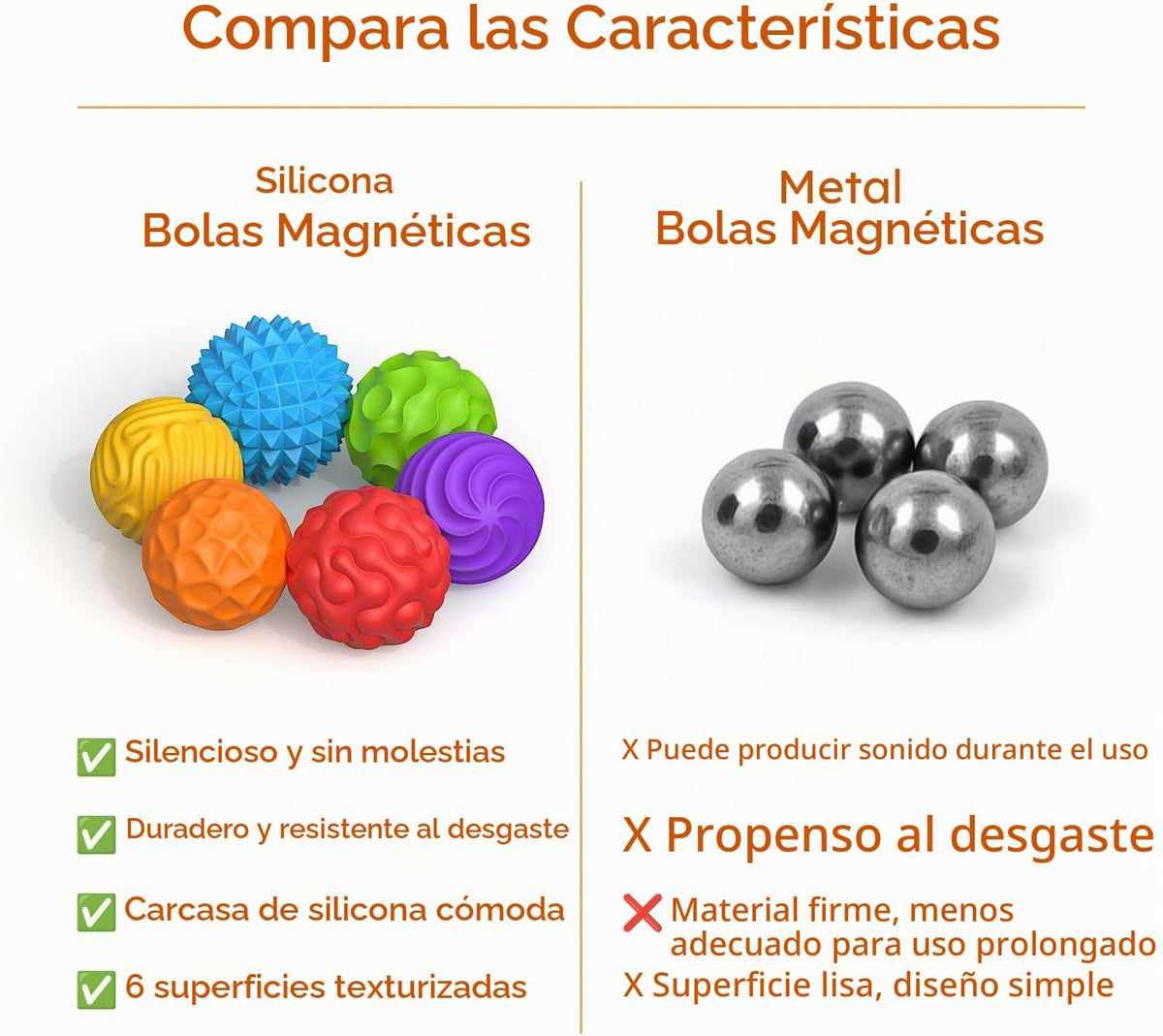 FNASKLEI Juguetes sensoriales para adultos, bolas magnéticas, paque...
