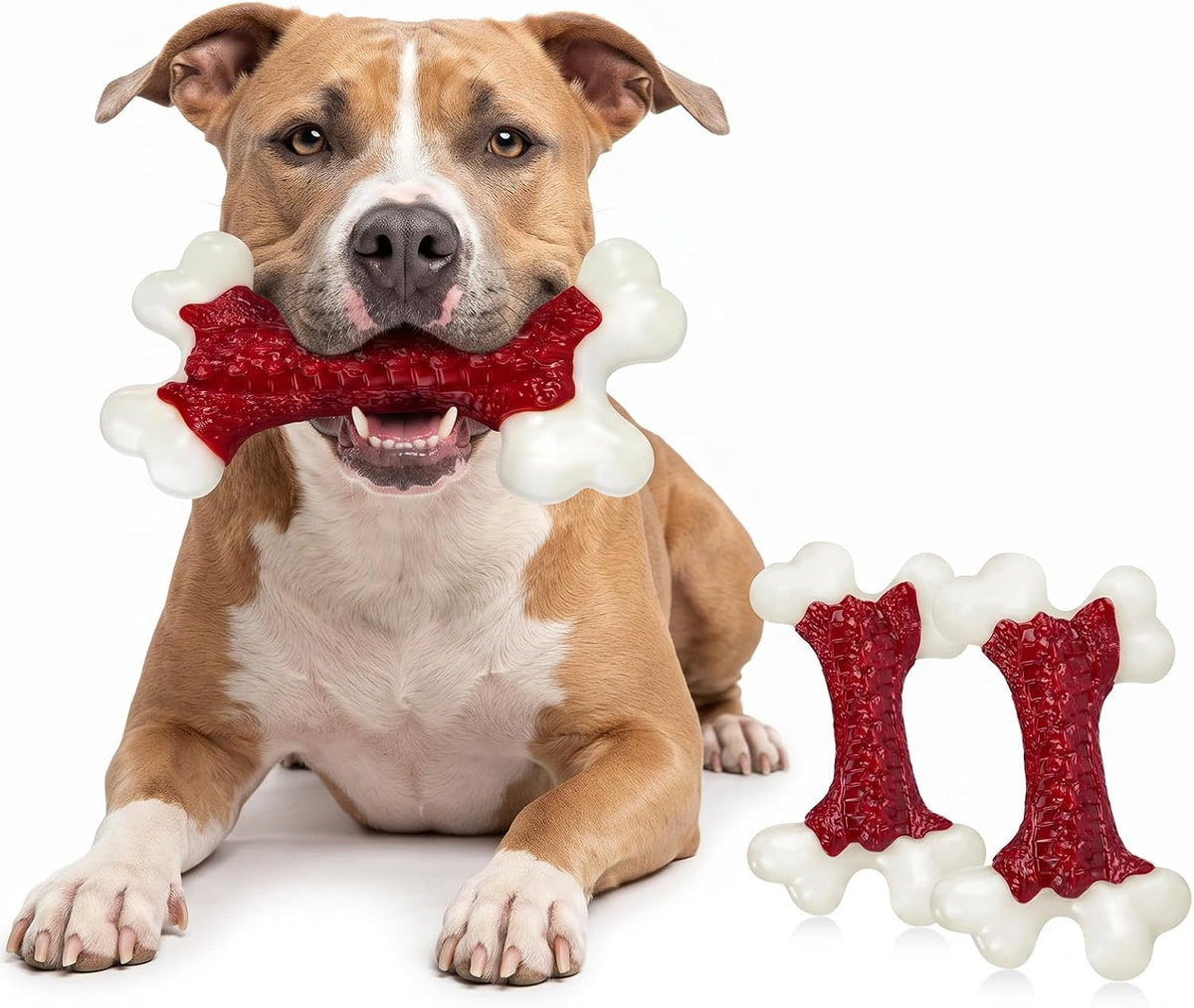 Kseroo - Juguetes resistentes para perros de raza grande que son ma...
