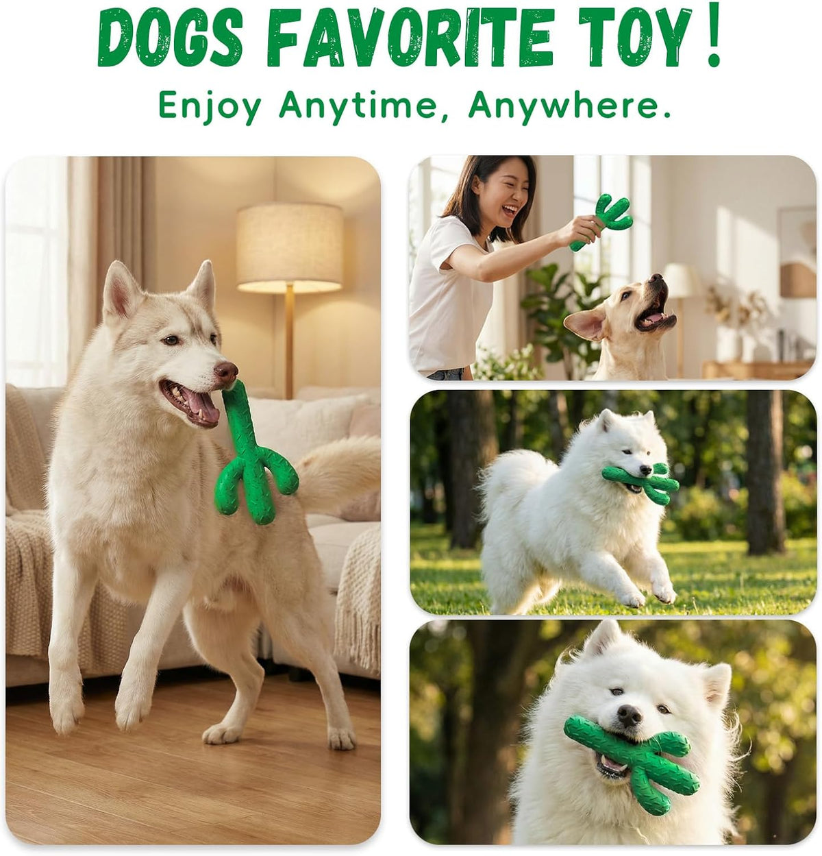 MewaJump Juguetes masticables para perros, juguetes de goma durader...
