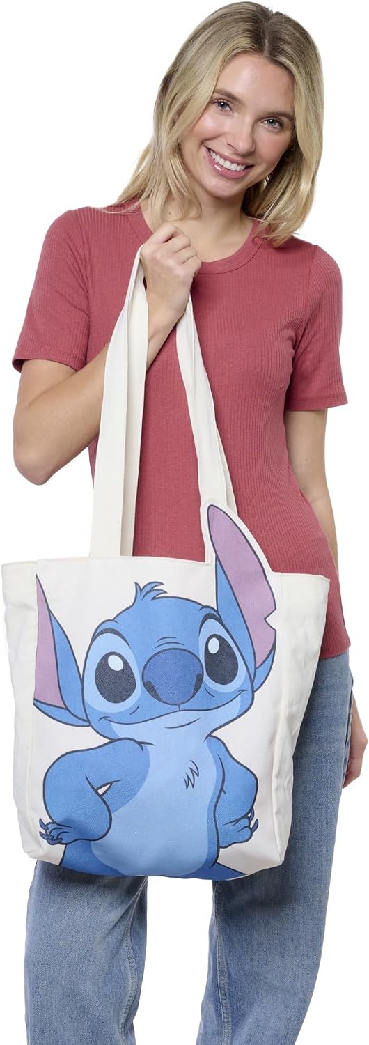 Disney Tote Pooh Eeyore Mickey Minnie Stitch Bolsa de lona