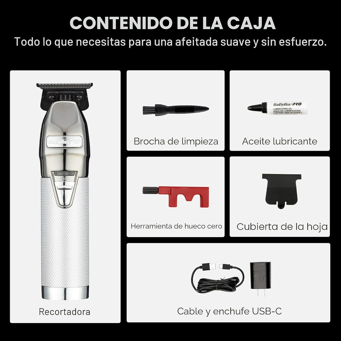 BaBylissPRO FX+ Professional Barber Cord\/Cortapelos inalámbricos \...