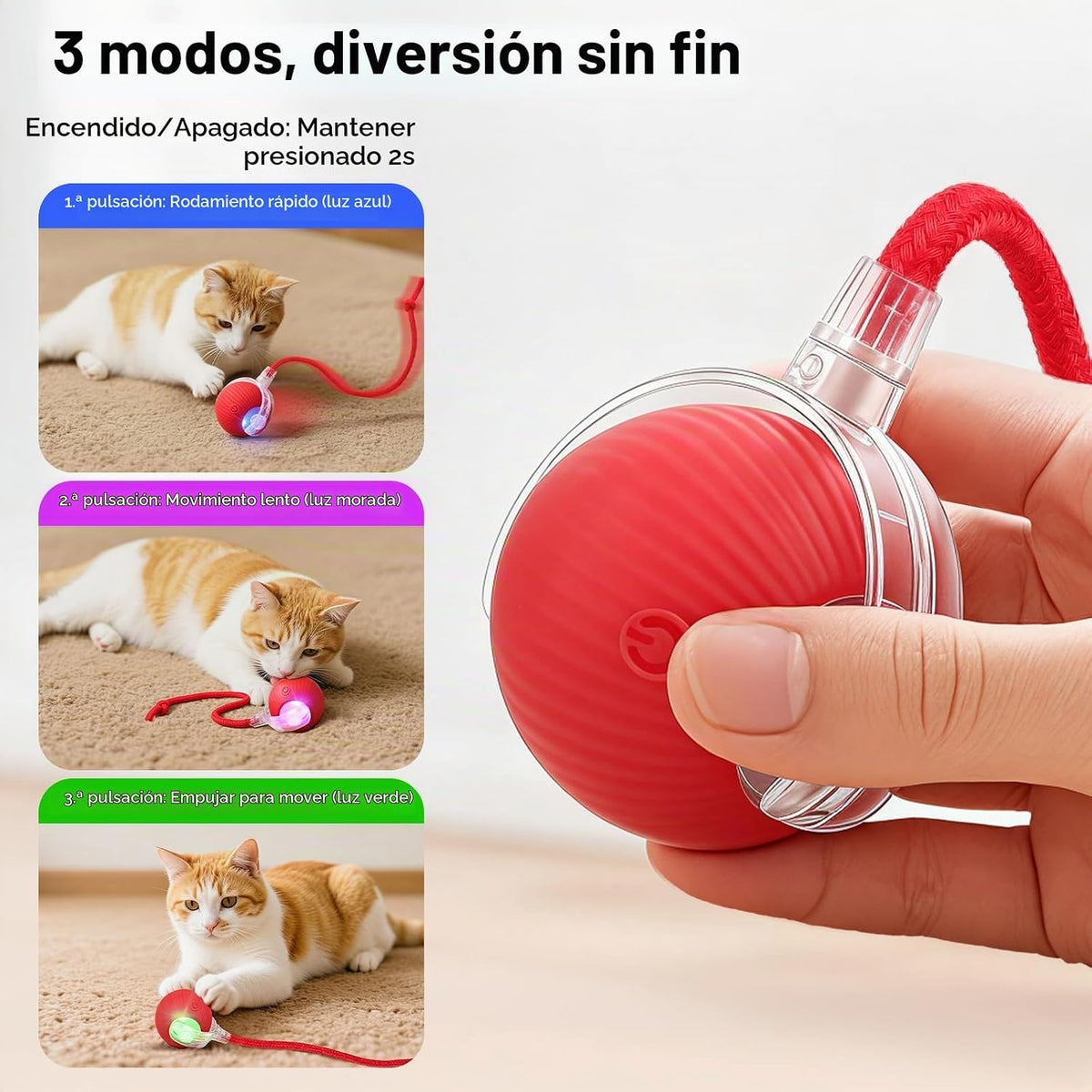 SilveWillo - Juguete interactivo eléctrico automático rodante USB r...