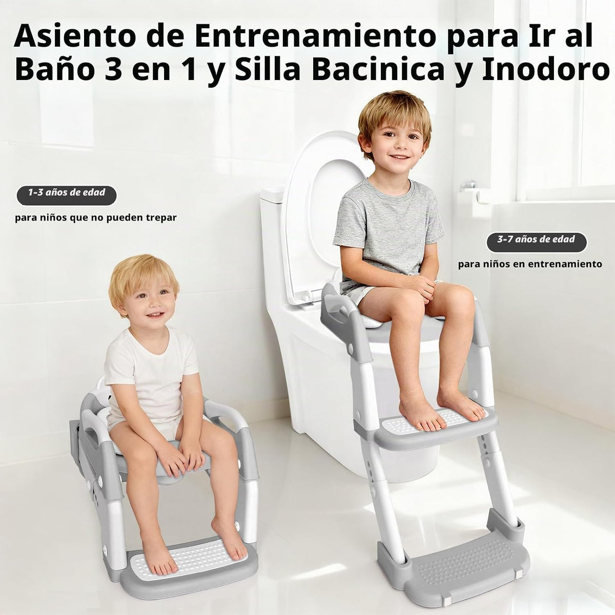 Asiento de entrenamiento para ir al baño, asiento de inodoro mejora...