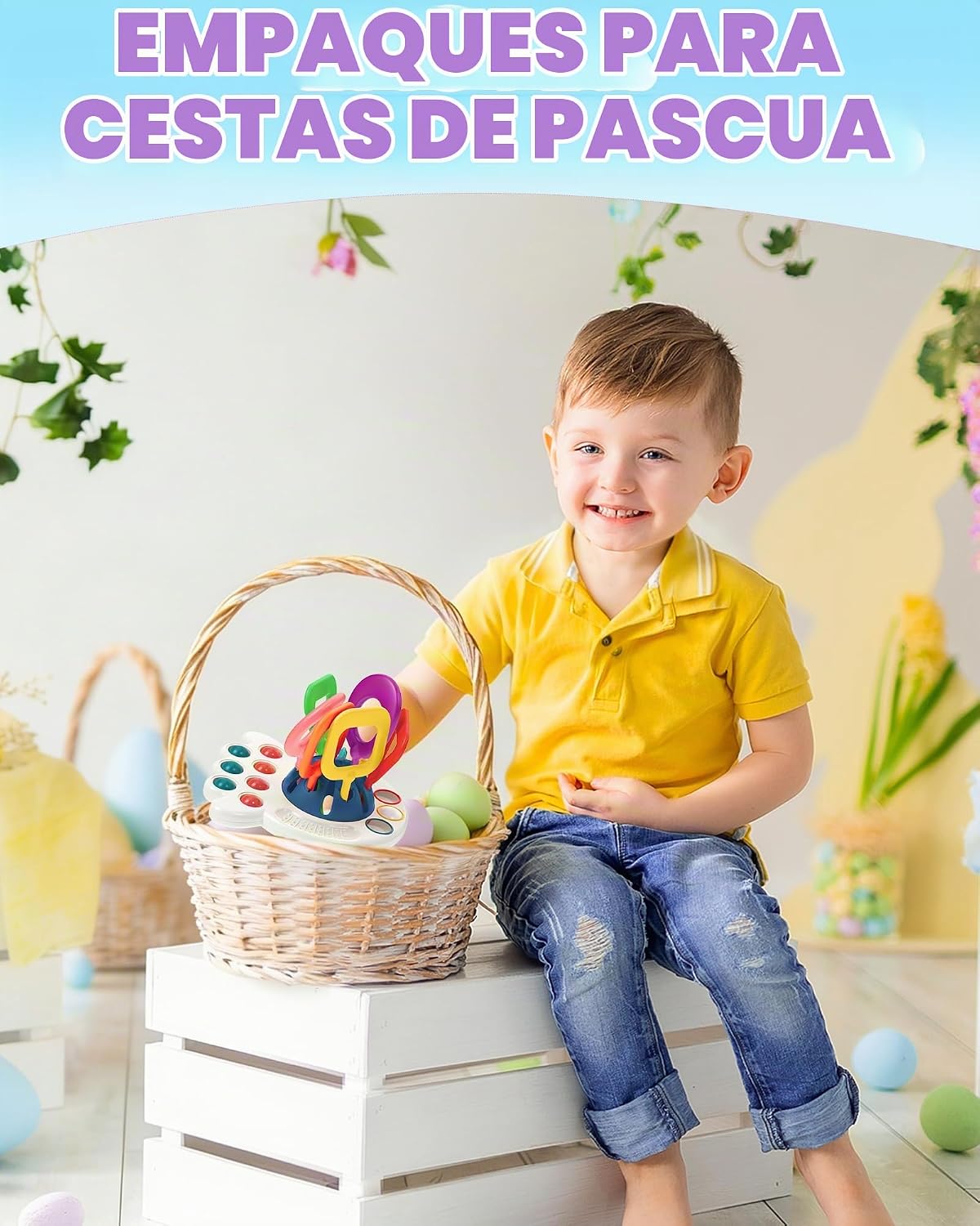 Tonberless Juguetes Montessori sensoriales para bebés de 6-12-18 me...