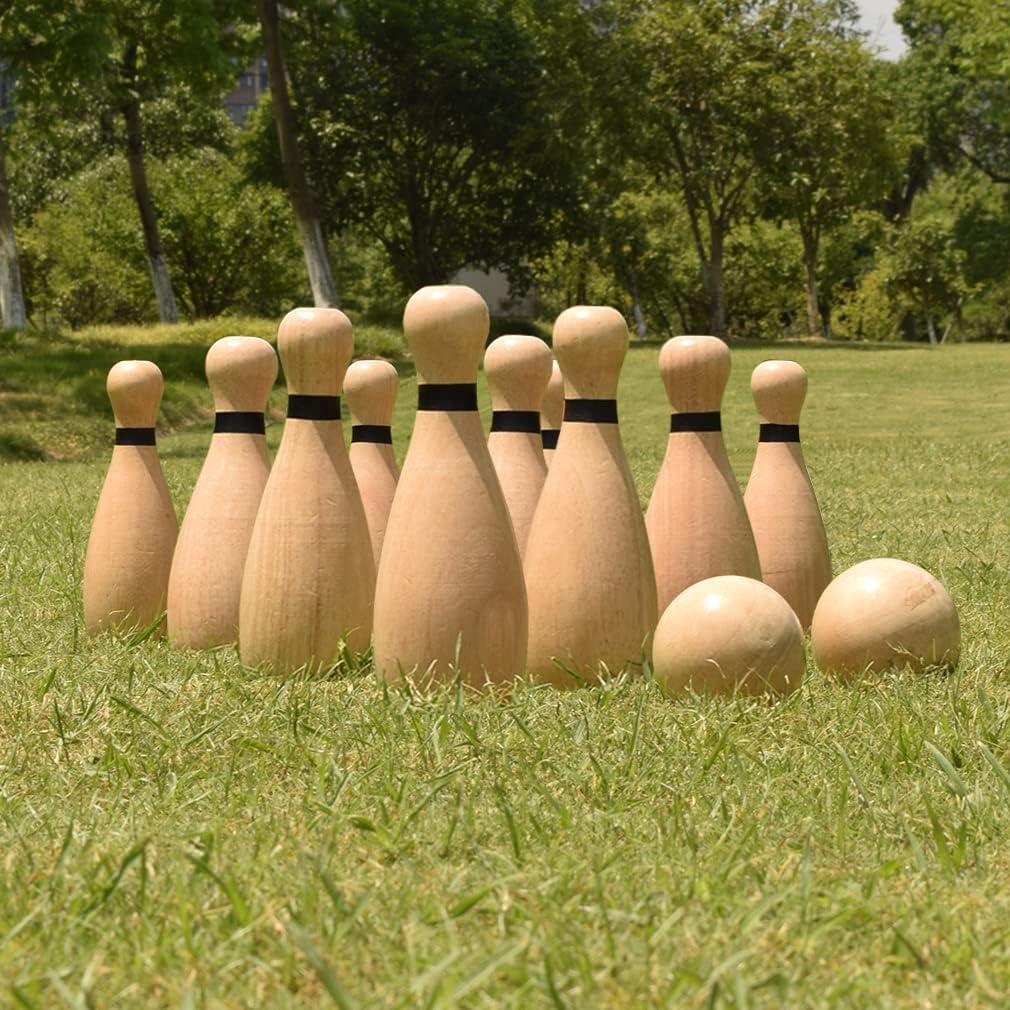 Long game NI-ROU - Juego de bolos de césped gigante para exteriores...