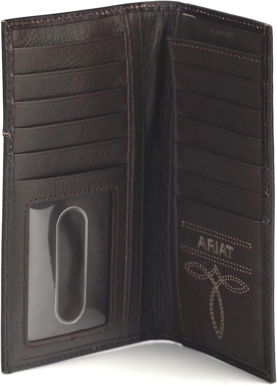 ARIAT Western Wallet Hombres Rodeo Cross Filigrana Marrón Medio A35...
