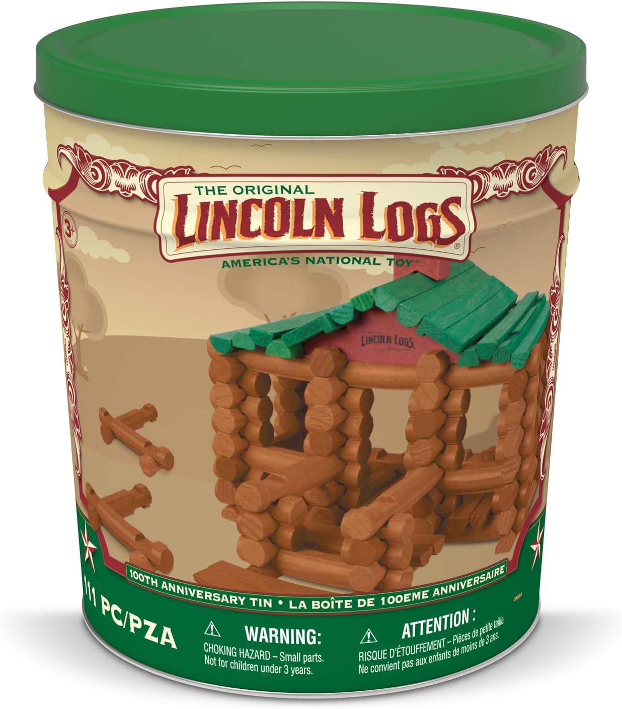 Lincoln Logs Lata del 100 aniversario