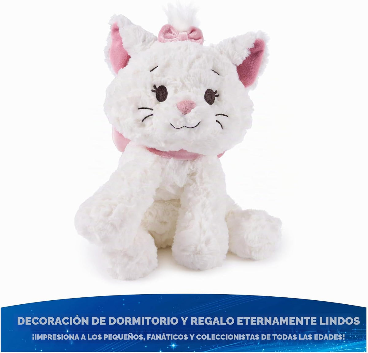 GUND Disney Cozys Collection Marie - Peluche de gatito de 10 pulgad...